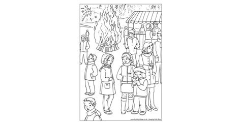bonfire night colouring pages
