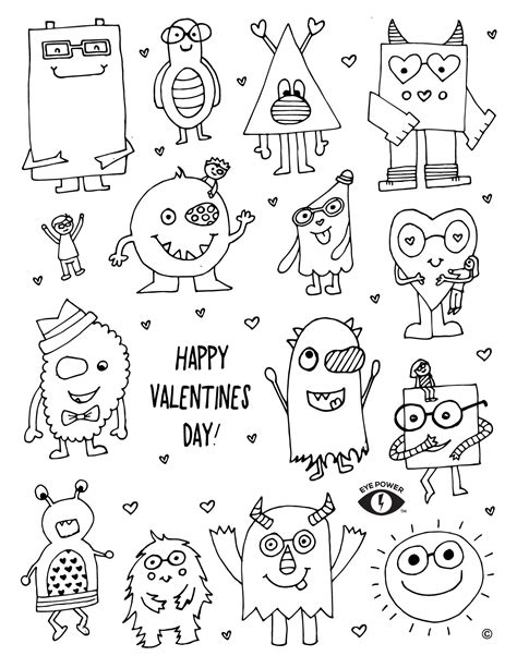 valentines coloring page