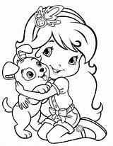Strawberry Shortcake Coloring Pages Kids Printable Teens sketch template