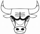Bulls Chicago Logo Symbol Coloring sketch template