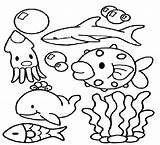 Sea Coloring Pages Deep Creatures Kids Fish Drawing Ocean Cliparts Animal Under Color Getdrawings Getcolorings Animals Printable Library Sheets Choose sketch template