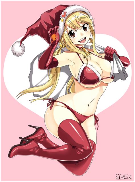sexy santa lucy sexy hot anime and characters fan art 39143012 fanpop