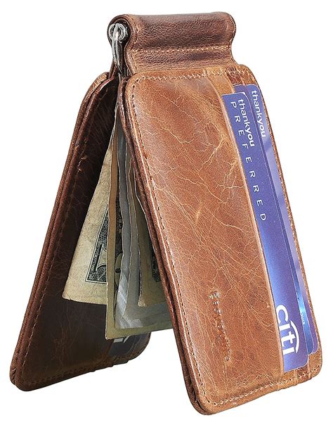 mens front pocket wallet  money clip