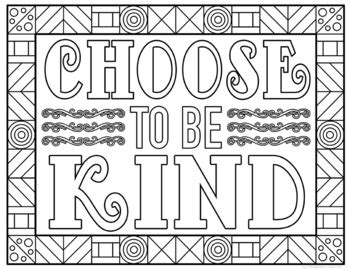 kindness coloring pages   brighter rewriter tpt