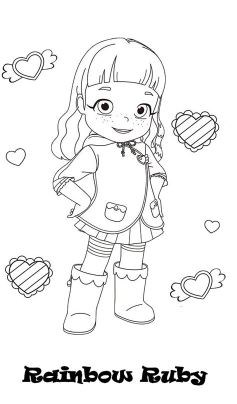 rainbow ruby coloring pages visual arts ideas