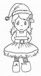 Elf Coloring Pages Christmas Girl Shelf Printable Cute Buddy Drawing Ears Precious Moments Elves Color Getdrawings Getcolorings Print Books Popular sketch template