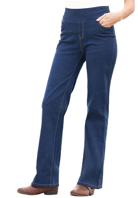 petite comfort jean  wide elastic waistband comfortable jeans