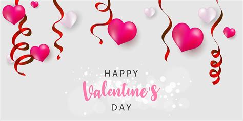 valentines day banner template   vectors clipart