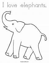Coloring Elephants Built California Usa Print sketch template