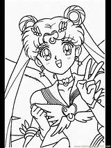 Coloring Pages Moon Sailor Serena Mini Popular Odwiedź Coloringhome sketch template