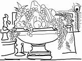 Coloring Cash Pages House Fruit Bowl Book Clipart Museum Printable Bowls Part Sketchite Library Cartoon sketch template