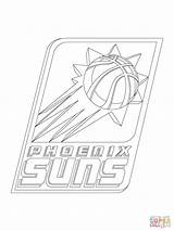 Suns Phoenix Logo Coloring Pages Drawing Outline Antonio San Getdrawings Printable Skyline sketch template