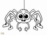 Spider Coloring Pages Halloween Cute Printable Girl Iron Print Fly Guy Minecraft Color Kids Big Eyes Insect Itsy Bitsy Drawing sketch template
