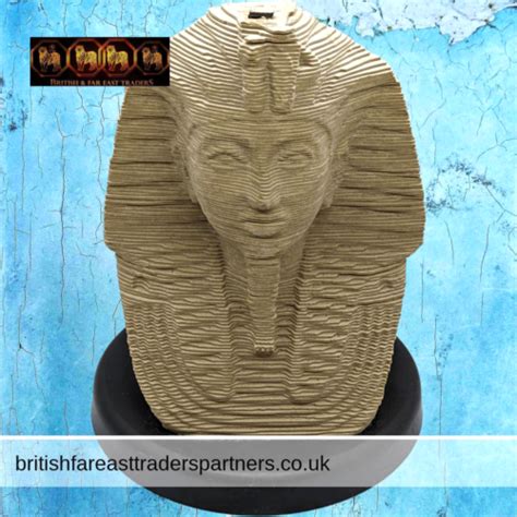 vintage egyptian king pharaoh tutankhamun 3d sculpture puzzle figurine