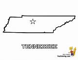 Coloring Map Tennessee State Outline Pages Printable America Kids States Sketch Popular Sketchite sketch template
