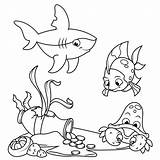 Pages Fish Coloring Sea Choose Board Color Cartoon sketch template