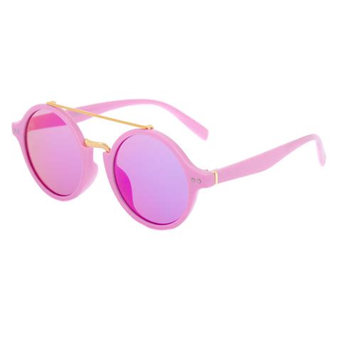 Round Mod Sunglasses Purple Purple Accessories Sunglasses Glasses