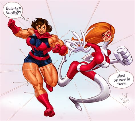 ms muscle and elastiwoman color sketch by jebriodo on