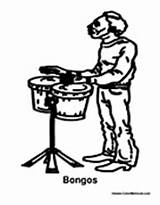 Percussion Bongos Colormegood Music sketch template