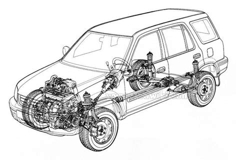 honda crv engine parts diagram