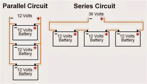 batteries connected  parallel circuit diagram
