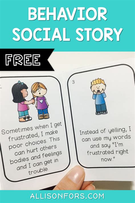 behavior social narrative social stories social emotional