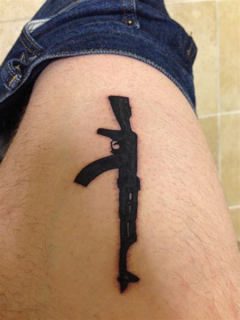 30 Ak 47 Tattoos With Meanings And Their Exploding