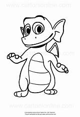 Bo Go Coloring Dezzy Dragon Drawing sketch template