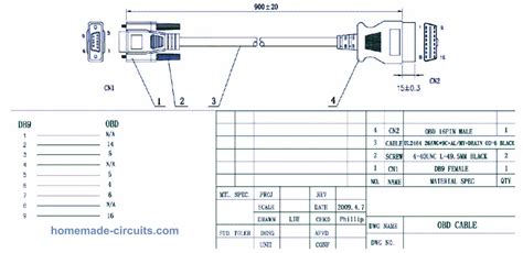 obd connector pinout datasheet homemade circuit projects
