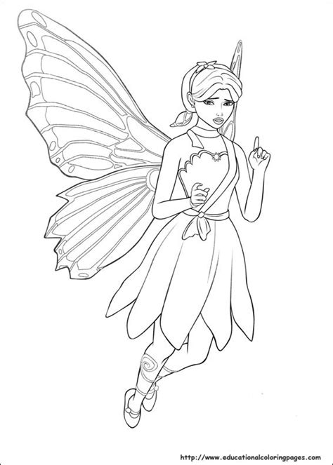 barbie mariposa coloring pages   kids