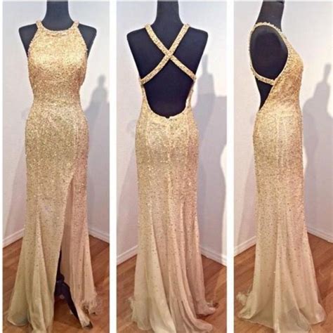 Backless Prom Dress Beaded Prom Dress Fashion Prom Dress Sexy Party