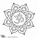 Tattoo Lotus Om Aum Tattootribes Ohm Tattoos Symbol Idinfo Stencil Permalink Index Designs Flower Outline 1397 1396 Yoga Awareness Perfection sketch template