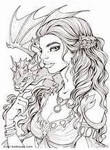 Kelleeart Deviantart Daenerys Inks Dragons Mermaid Danaerys Finals Kellee Mythical Enregistrée sketch template