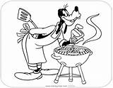 Goofy Disneyclips Barbecuing sketch template