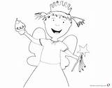 Pinkalicious Coloring Pages Nancy Fairies Printable Kids sketch template
