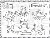 Caillou Coloring Exercise Sheet Pages Colouring Sheets Loves Club Kids Printable Choose Activities Activity Older Board sketch template