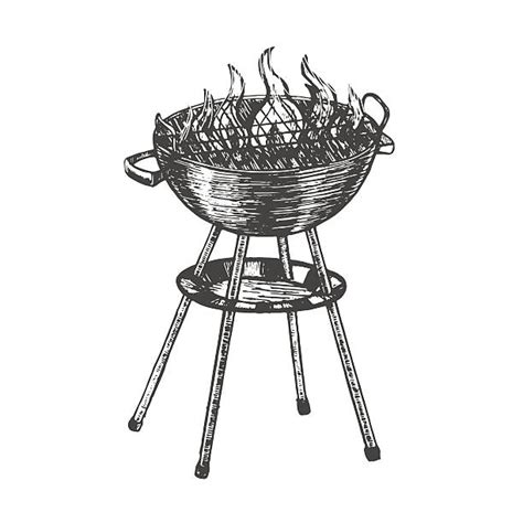 drawing   charcoal grill illustrations royalty  vector graphics clip art istock