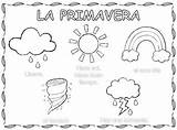 Spanish Spring Pages Coloring Primavera Weather La Hola Subject Template sketch template