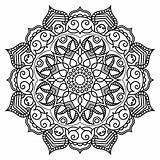 Coloring Mandala Pattern Meditation Pages Book Mandalas Simple Drawing Dense Colouring Circle Outlines Sheets Doodle Sample Clipground Choose Board Save sketch template