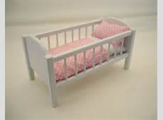 Wood Doll Bed,Baby Doll Crib, 18 in ch Doll Crib, Doll Furniture, Doll