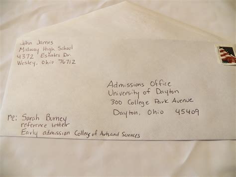 address envelopes  college recommendation letters owlcation
