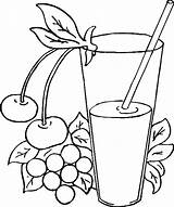 Refrescos Jugos Refresco Jugo Alimentos Vasos Zumo Vaso Colorea Estar Botellas sketch template