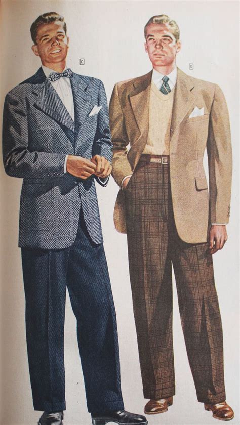 1940s Men’s Fashion Clothing Styles 1940s Mens Fashion Vintage Mens