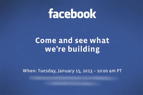 facebook invites press     building  verge
