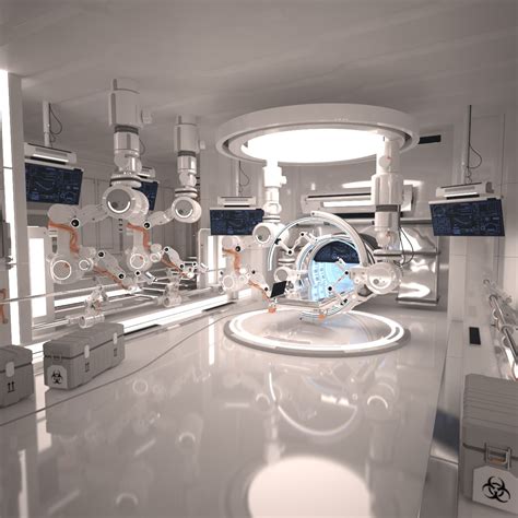 futuristic sci fi laboratory max