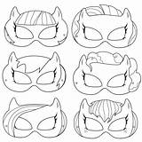 Pony Little Mask Printable Masks Birthday Unicorn Coloring Party Costume Horse Template Etsy Mlp Ponies Girls Activity Pages Own Line sketch template