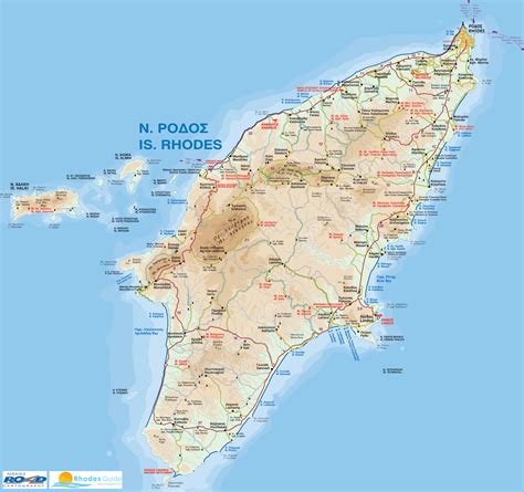 map  rhodes island greece rhodesguidecom