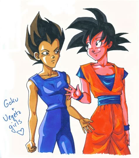 Goku And Vegeta Are Girls By Lilcyborg On Deviantart