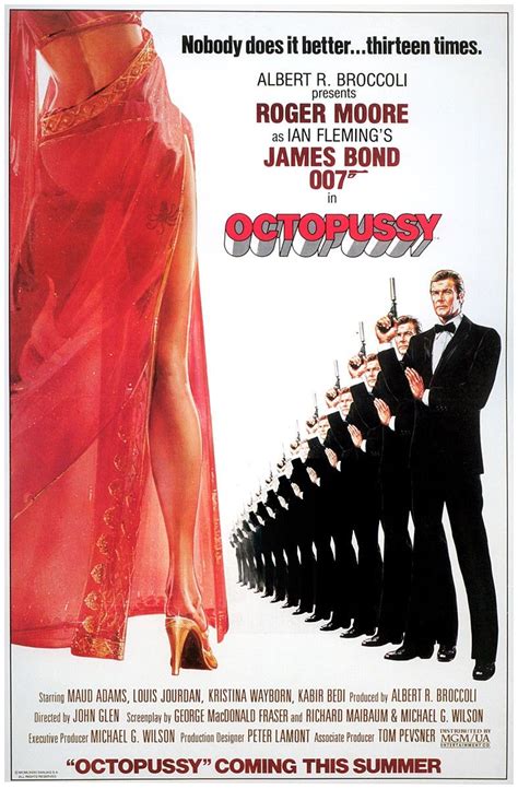 octopussy james bond movie posters james bond movies james bond style