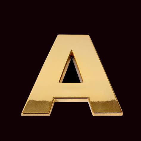 gold letter  cm chrome letter  sign
